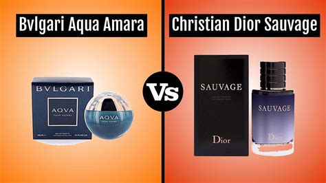 dior sauvage bulgari aqva|Comparison .